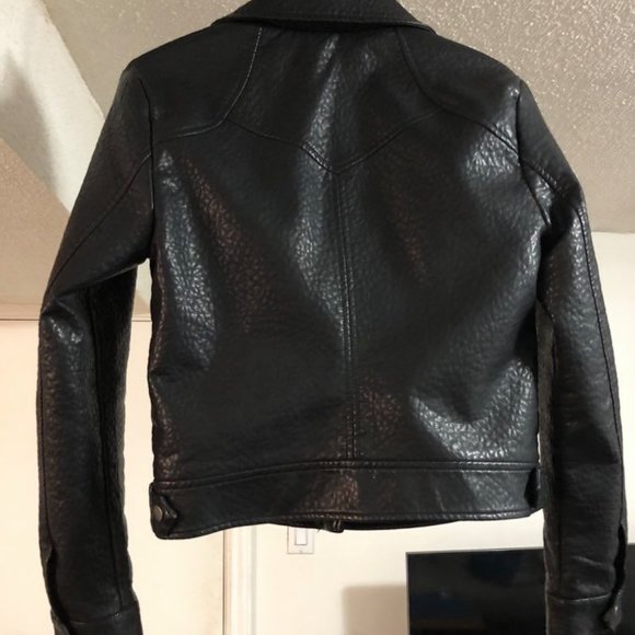 Vegan Leather Moto Jacket - Picture 4 of 7